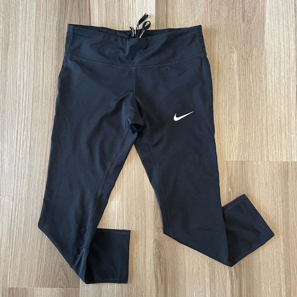 Nike Women's S Power Epic Run Cropped Tight Pants Running Leggings Active Gym